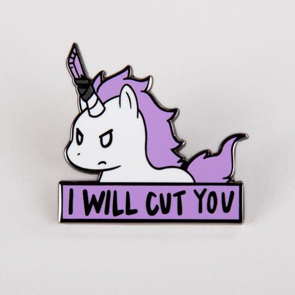 Tee Turtle Jewelry - Tee Turtle I Will Cut You Pin - NWT!!!